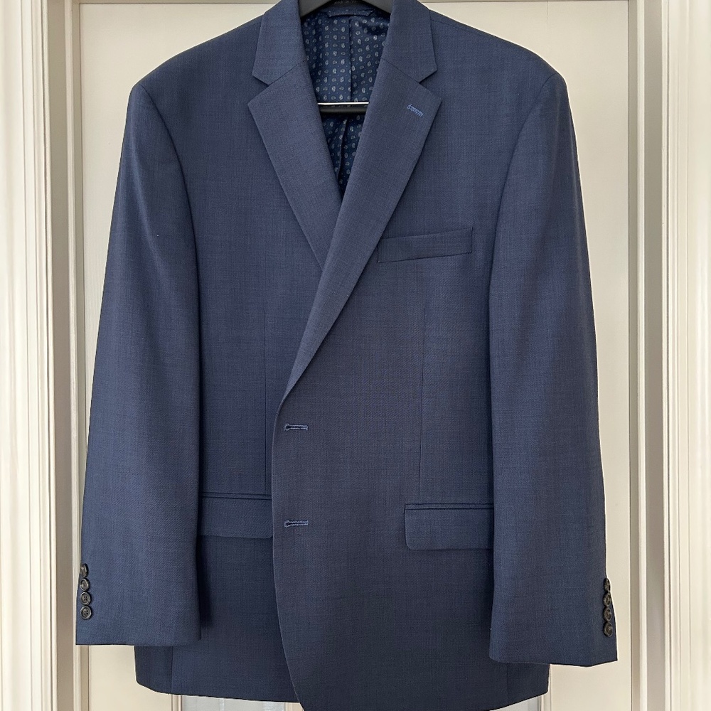 Men's Blue Chaps Premium Suit- Blue 46R